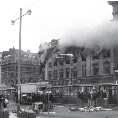 One of the firm's darkest hours as 4 Manchester went up in flames. The book tells the whole story for the first time, thanks to Graham Hill, who also provided the evocative photograph.