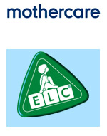 The logos for the Mothercare and Early Learning Centre companies
