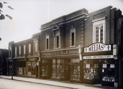 The Woolworths store at Maldon, Essex on opening day in June 1932. Click for a larger version in a new window.