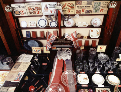 This colour picture shows an exhibit from the Museum of London, which was contributed by the Woolworths management after the Second World War. Click for a larger version in a new window.