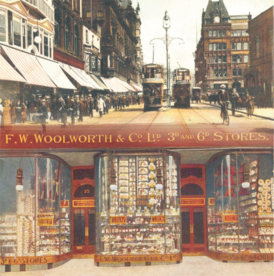 The first British Woolies - Church Street, Liverpool which opened exactly 100 years before A Sixpenny Romance was published (with thanks to Scott I. Oakford)
