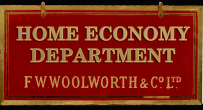 Welcome to the Home Economy Department at F. W. Woolworth & Co. Ltd., the Threepenny and Sixpenny Stores